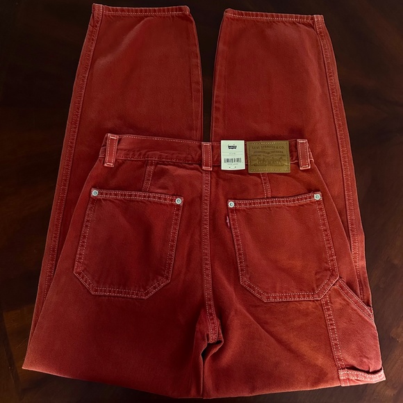 Levi’s Dad Utility Jeans in Red Size 23 X 30 - Picture 10 of 16